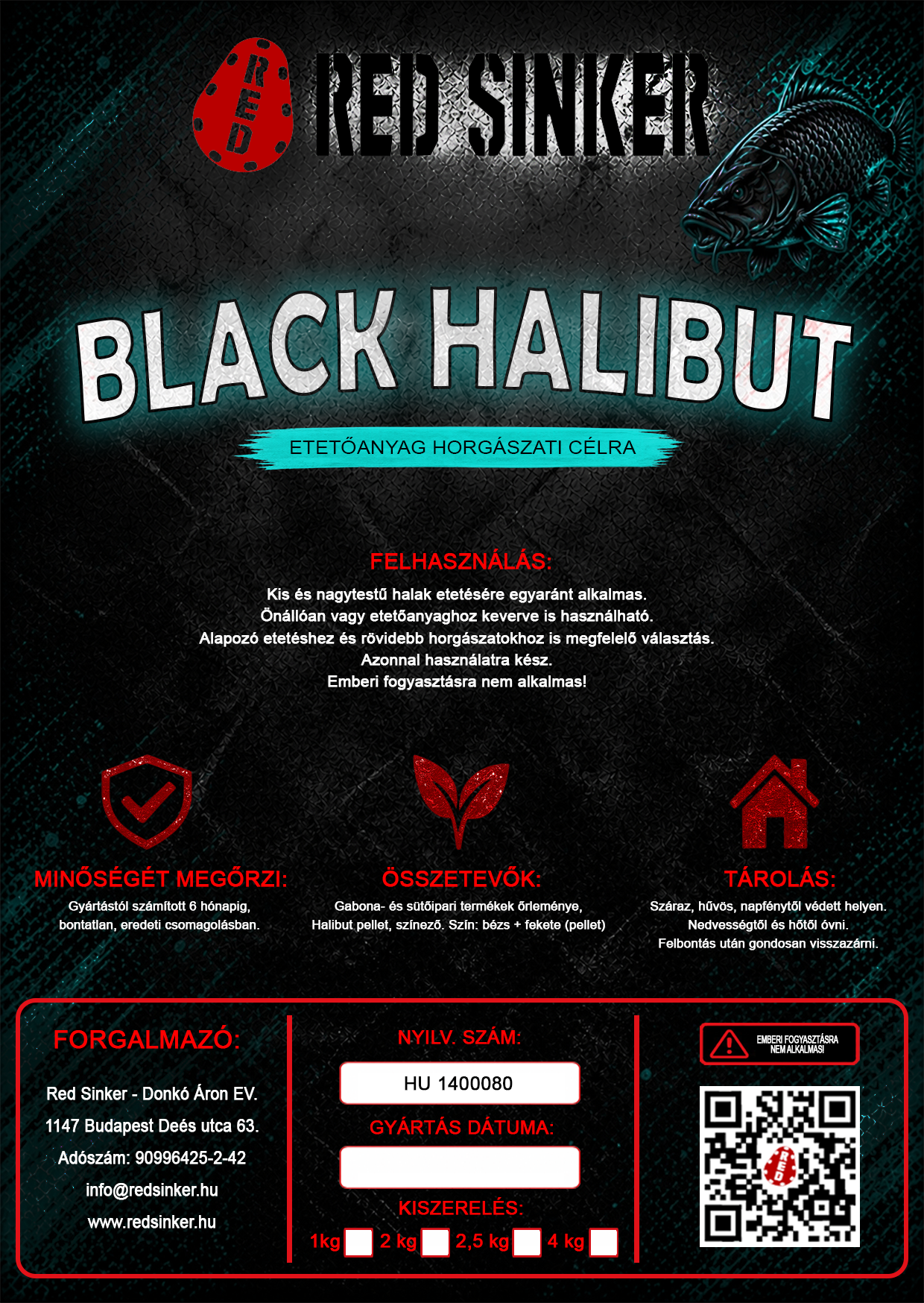 Red Sinker Black Halibut - Image 2